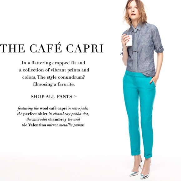J. Crew Pants - J. Crew Cafe Capri